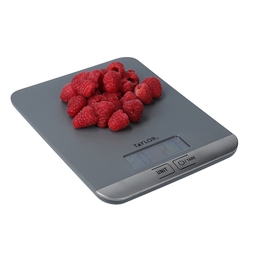 Taylor Grey Digital Slim Kitchen Scale 5kg/5000ml
