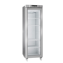 Gram Compact KG420 RG C2 5W Refrigerator - 266 Litre - Glass Door - Stainless Steel